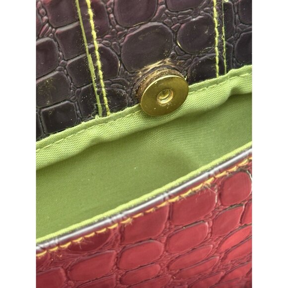 Vintage Beuno Purse Embossed Flap Closer Buckle Shoulder Bag Purse - Picture 7 of 11